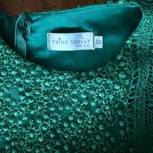 Trish Scully Green Lace girls dress - Picture 3 of 10